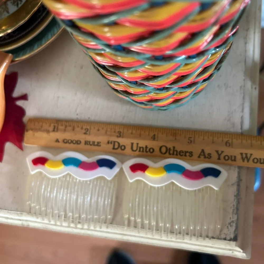 Vintage 80’s Wave Hair Combs